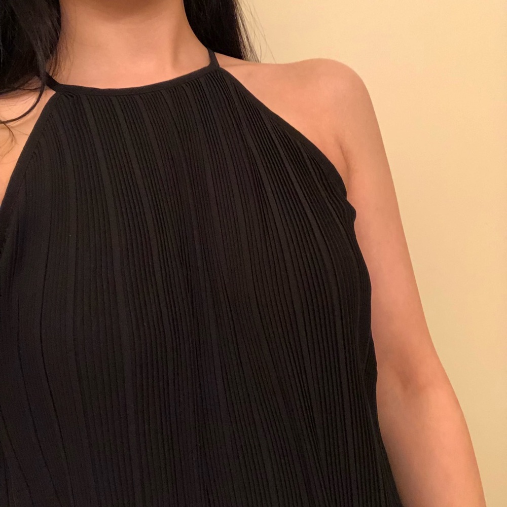 Black mini dress